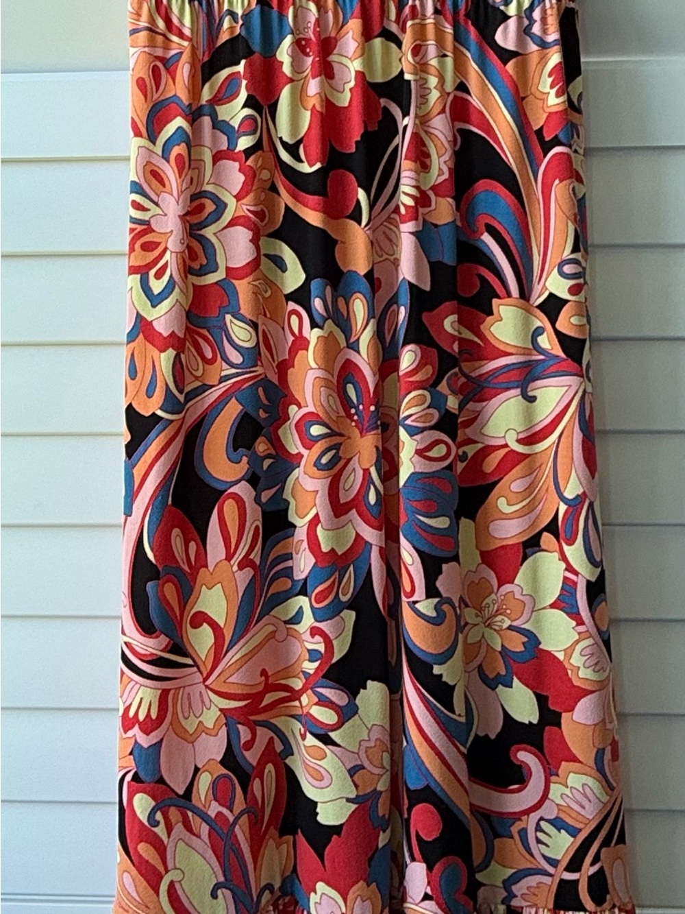 IMAN Multicolor Floral Maxi dress with Bold Print